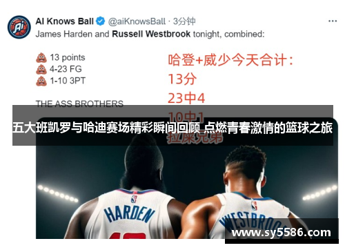 五大班凯罗与哈迪赛场精彩瞬间回顾 点燃青春激情的篮球之旅