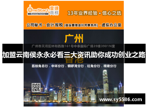 加盟云南侯永永必看三大资讯助你成功创业之路